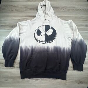 Disney Tim Burtons Nightmare Before Christmas Jack Skellington Hoodie Mens LG